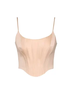 Silk Corset Top