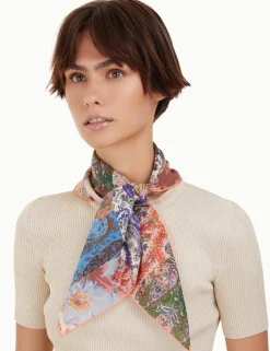 Silk Cotton Square Scarf