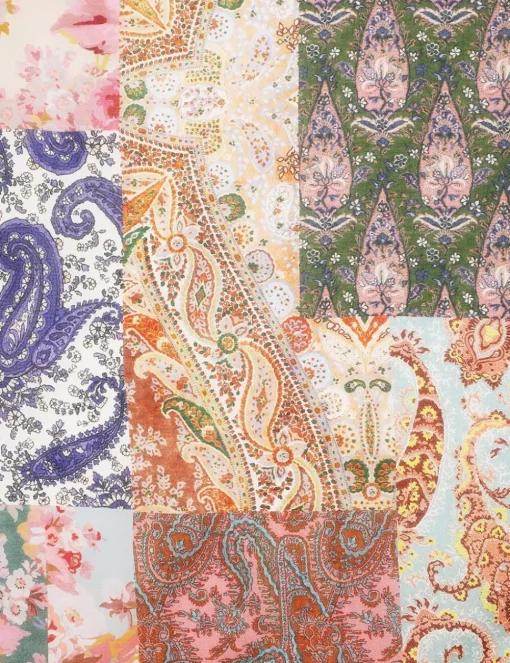 Silk Cotton Square Scarf