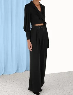 Silk Tuck Pant