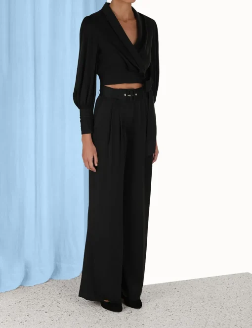 Silk Wrap Top