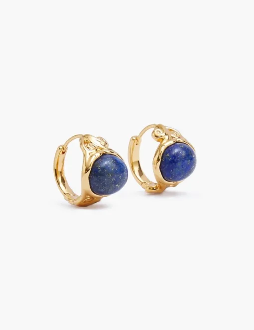 Stone Signet Earrings