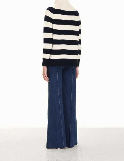 Striped Roll Neck Sweater