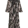 Sunray Pleated Midi Dress