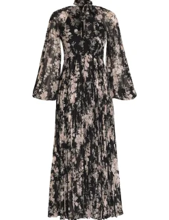 Sunray Pleated Midi Dress