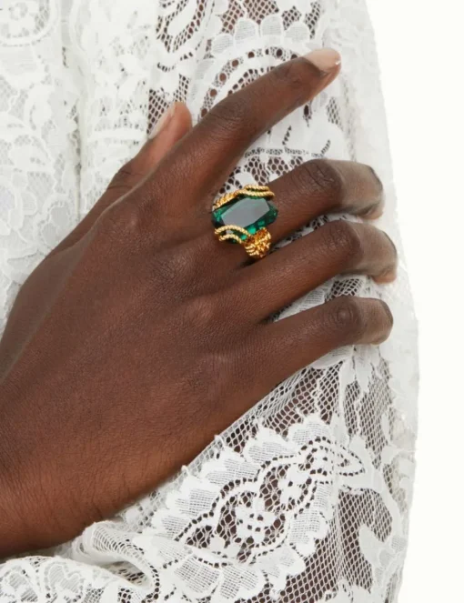 Tangled Rope Cocktail Ring