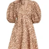 Tie Neck Mini Dress