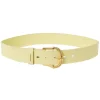 Twisted Buckle Leather Belt 40