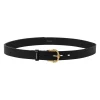 Twisted Buckle Leather Belt 30