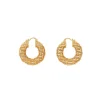 Twisted Rope Pave Hoops