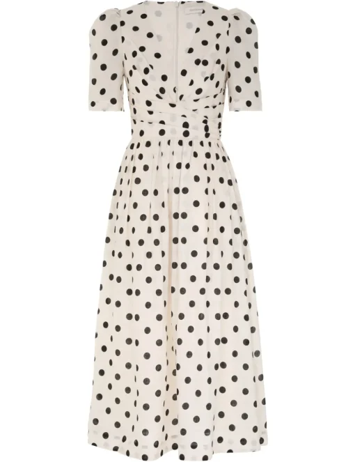 V Neck Midi Dress