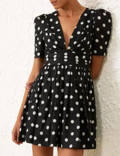 V Neck Mini Dress