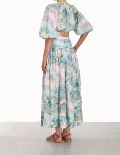 Vacay Puff Sleeve Crop Top