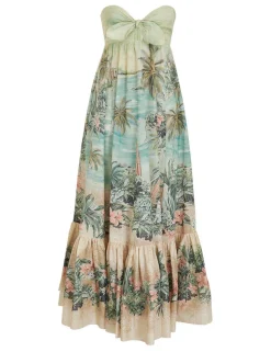 Vacay Strapless Tie Dress
