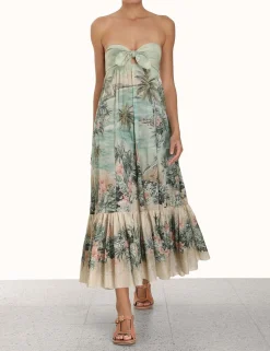 Vacay Strapless Tie Dress