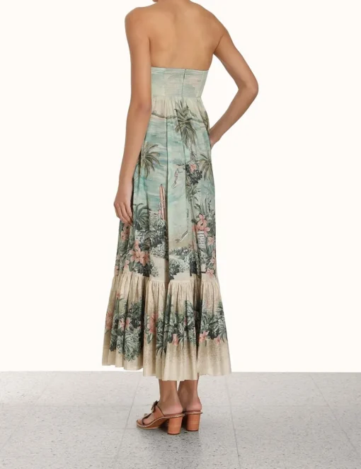 Vacay Strapless Tie Dress