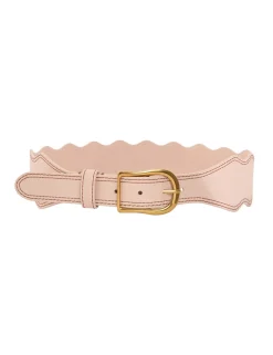 Wave Leather Waist Belt