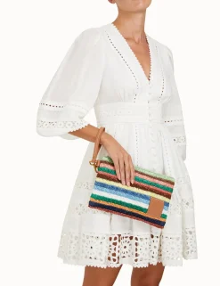 Woven Stripe Pouch